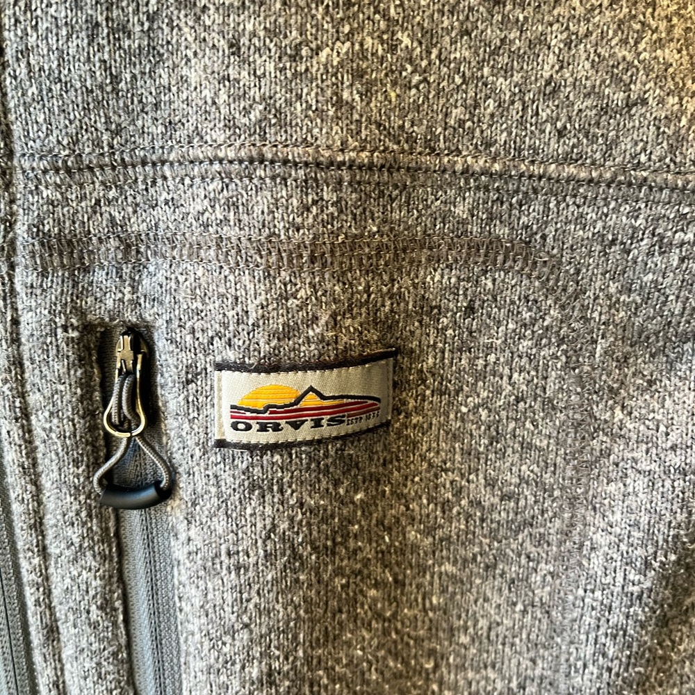 Orvis Charcoal Fleece Outerwear men’s - Picture 3 of 3